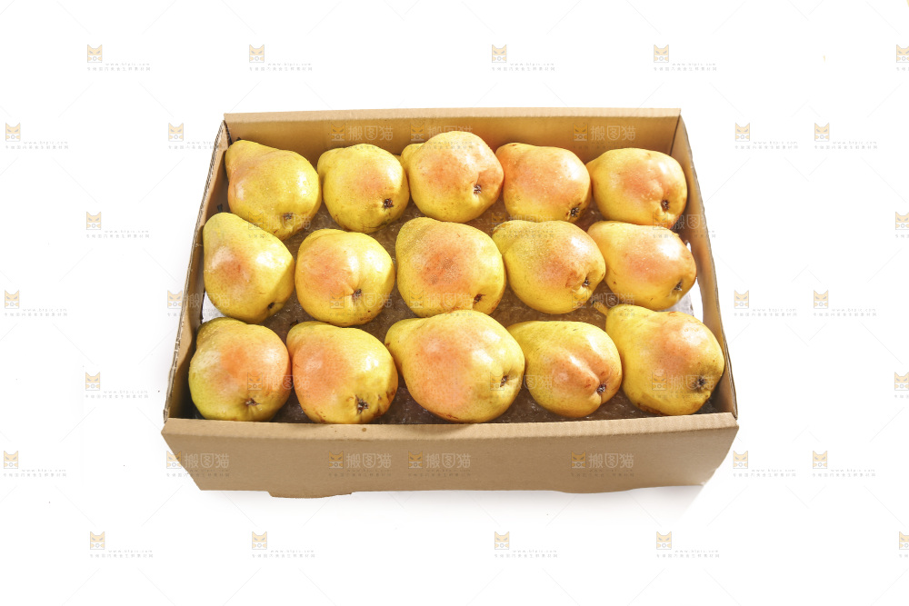 箱子里的新鲜太婆梨