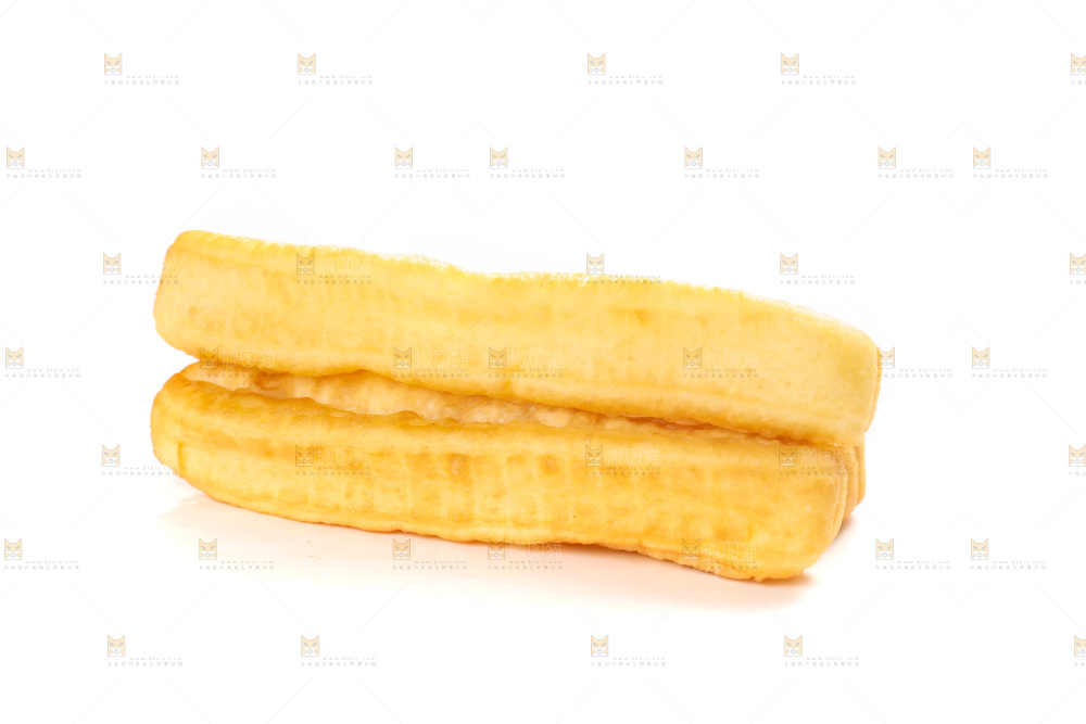 白底上的香酥油条
