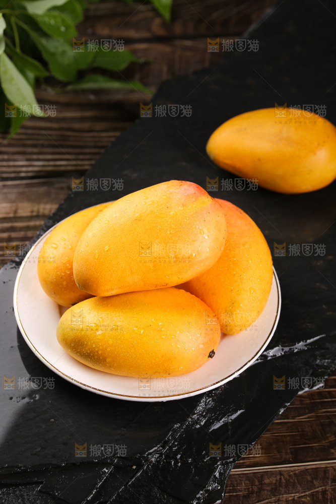 黑底上的一盘小台芒