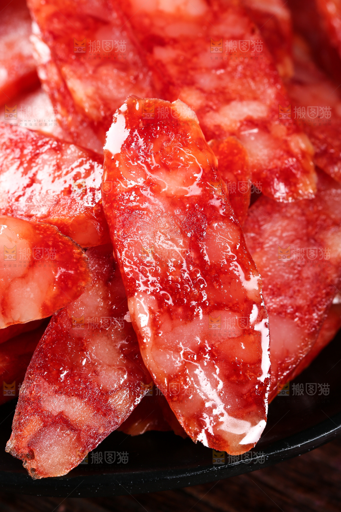 广味腊肠纹理