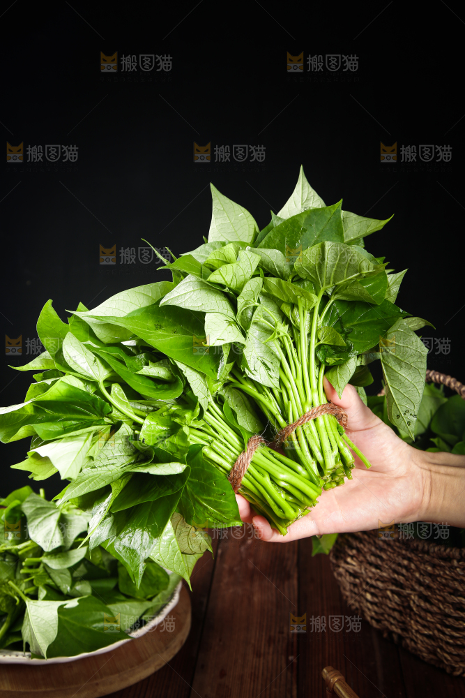 手里拿着苕尖