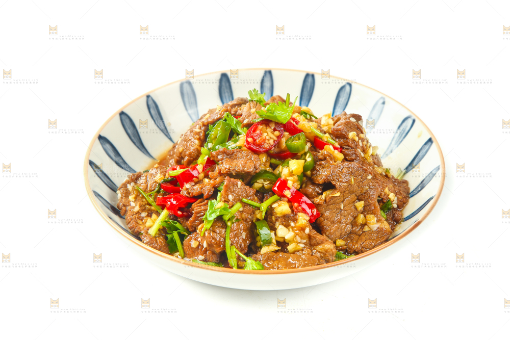 一盘凉拌酱牛肉