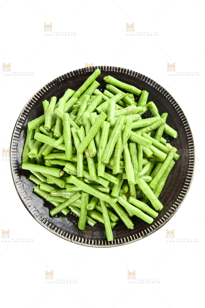 一盘长豆角