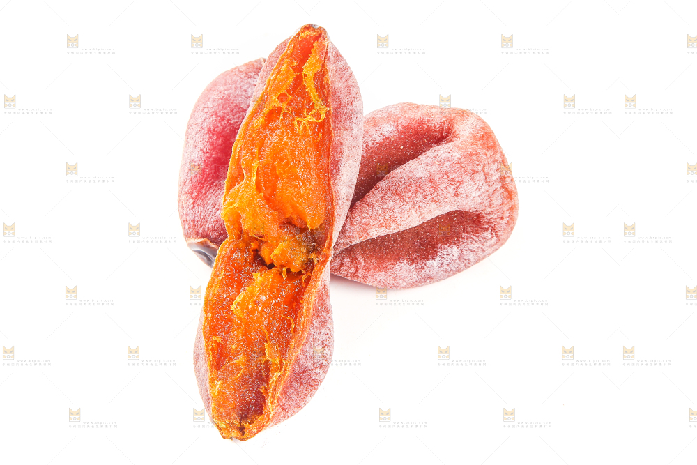 白底上的柿饼