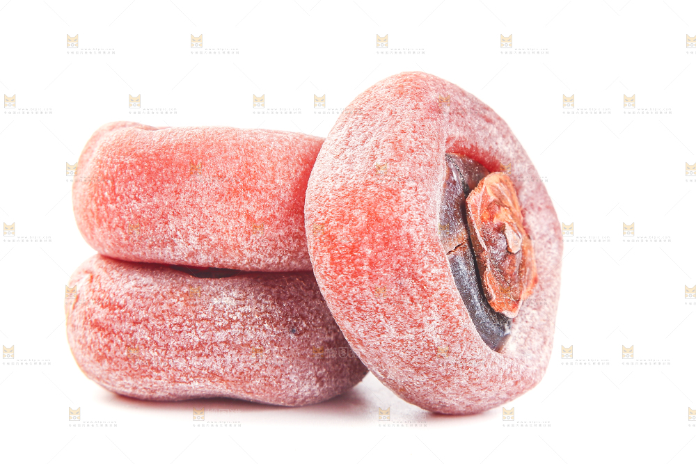白底上的柿子饼