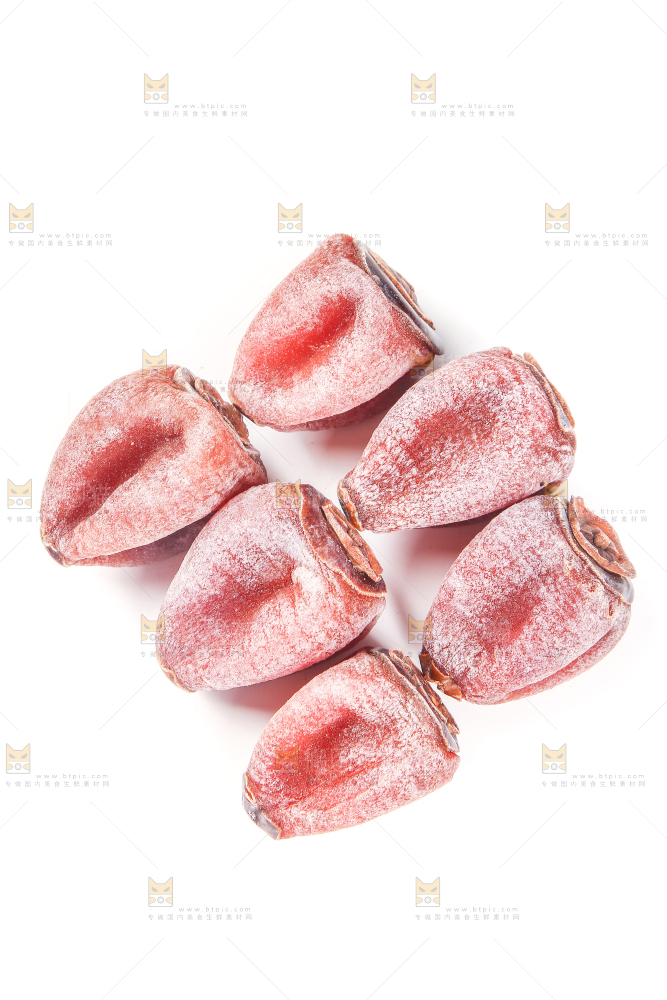 白底上的柿饼