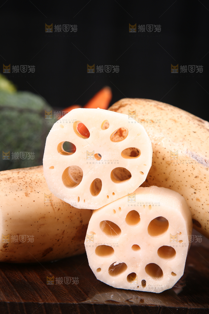 一堆洪湖粉藕