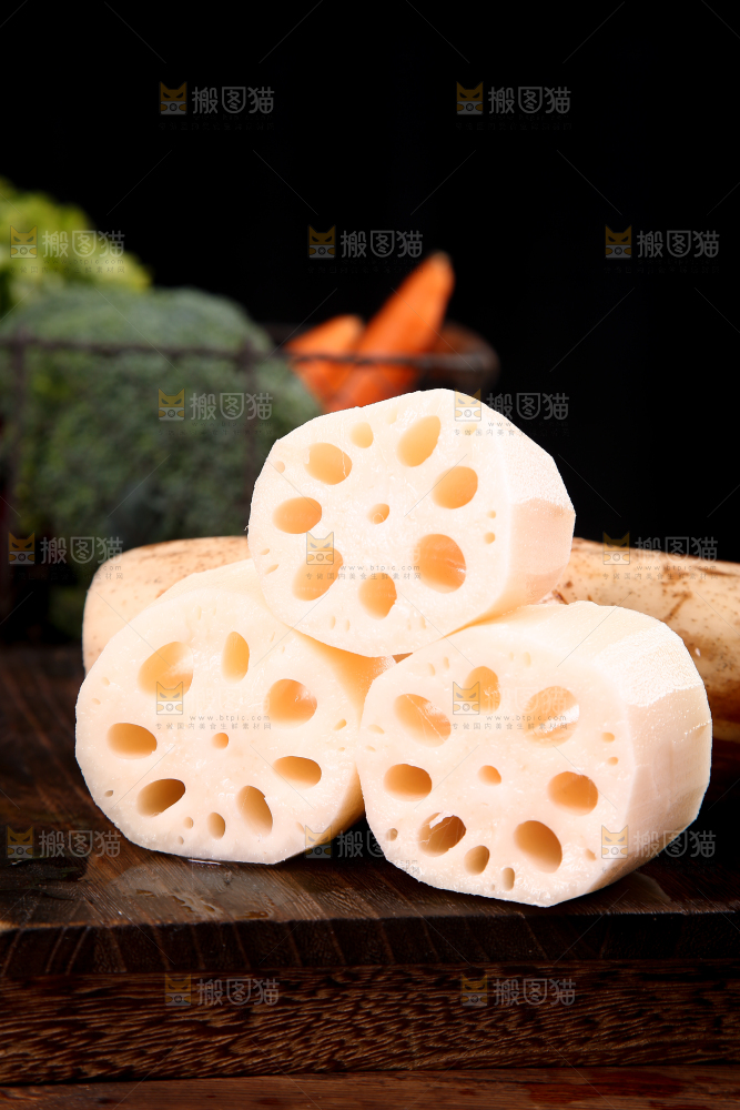一堆洪湖粉藕
