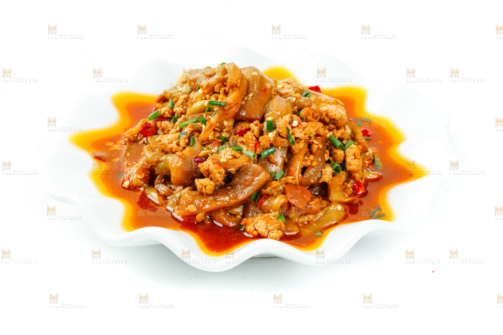 一盘肉沫茄子