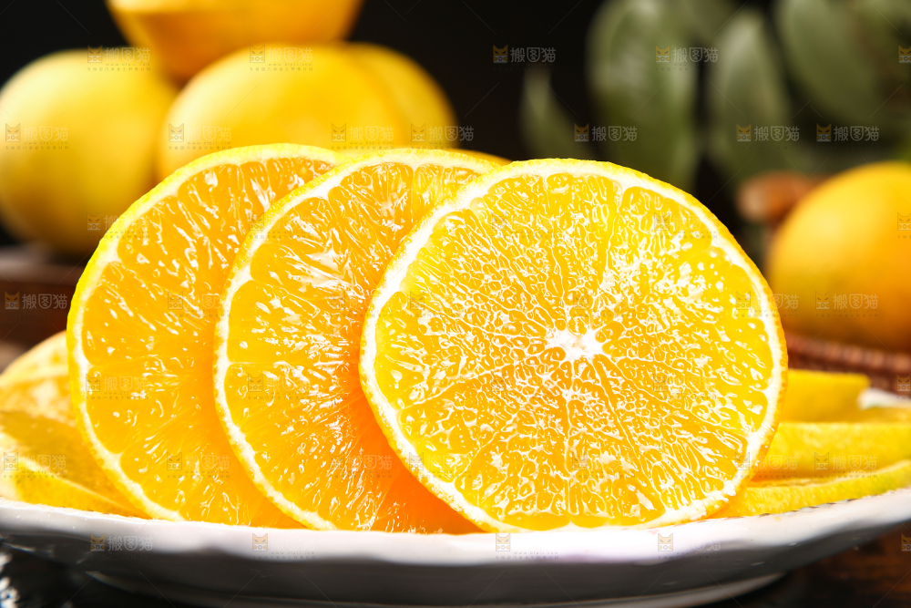 一盘爱媛果冻橙果肉
