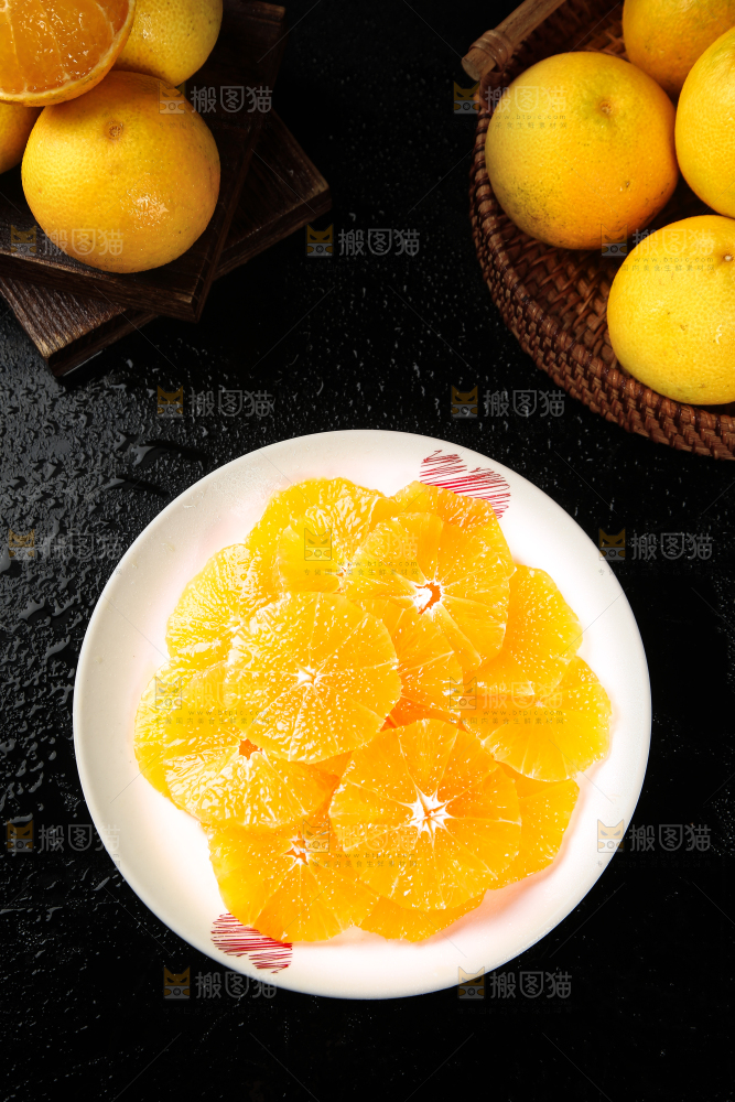 一盘爱媛果冻橙果肉