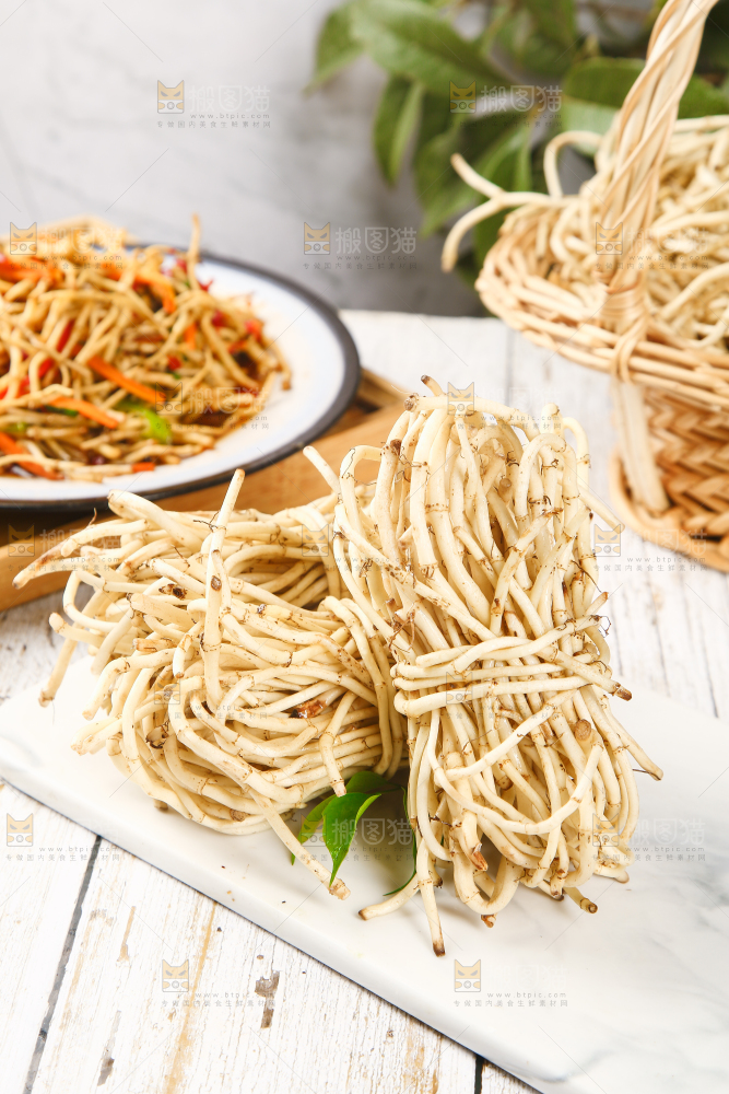 一堆新鲜鱼腥草