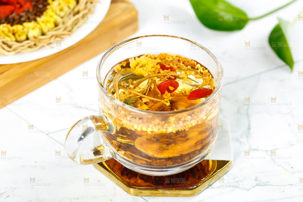 一杯菊花决明子茶