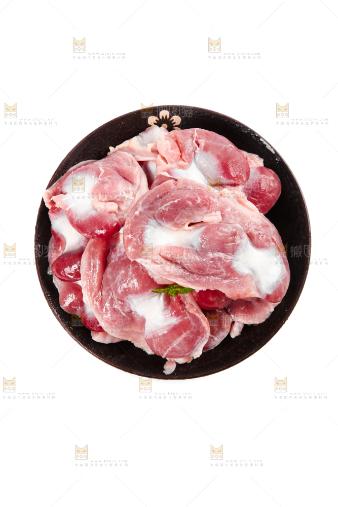 一盘生鲜鸡胗