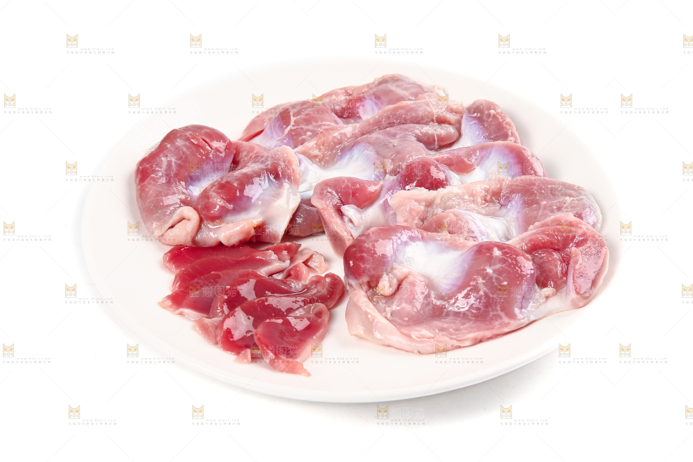 一盘生鲜鸡胗