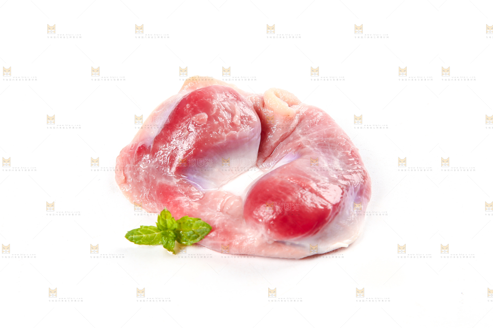 白底上的鸡肫
