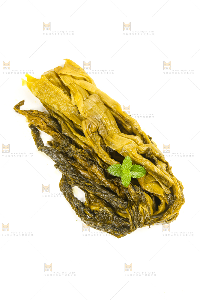 白底上的老坛酸菜