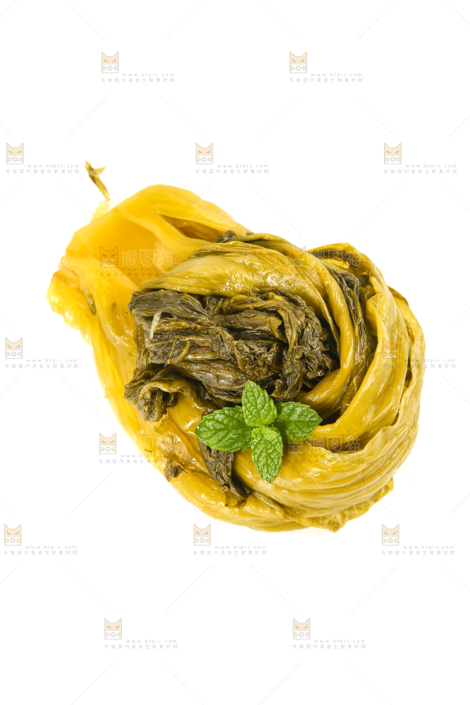 白底上的老坛酸菜