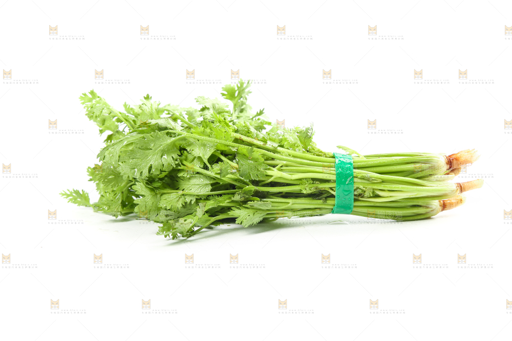 白底上的芹菜