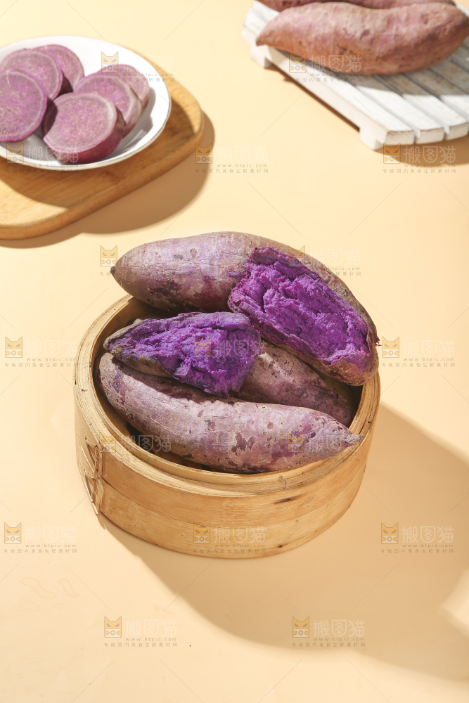 浅底上的板栗紫薯