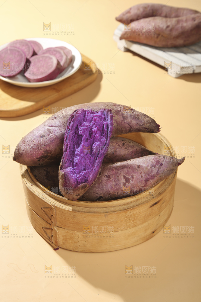 浅底上的板栗紫薯