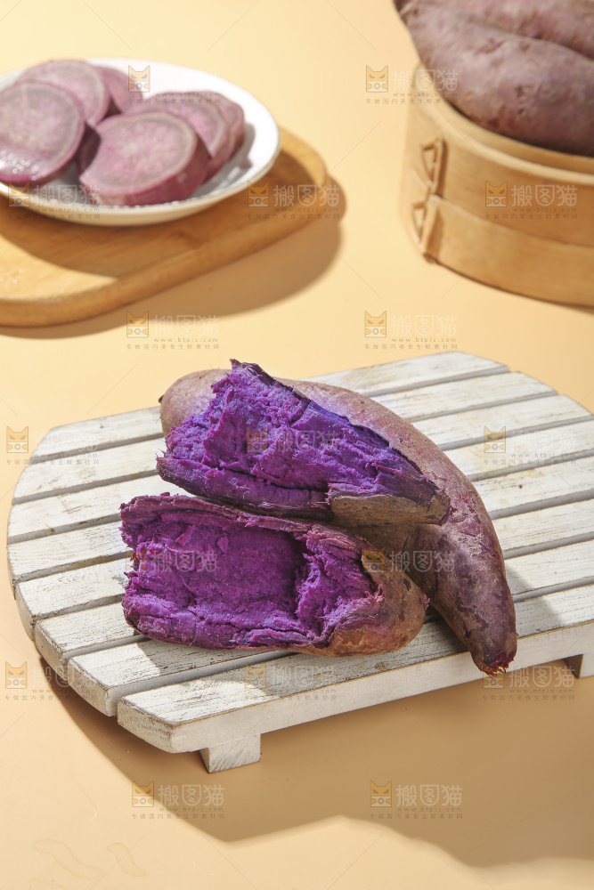 浅底上的板栗紫薯