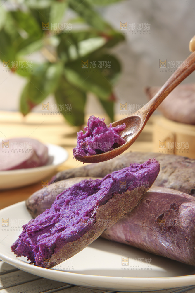 浅底上的板栗紫薯