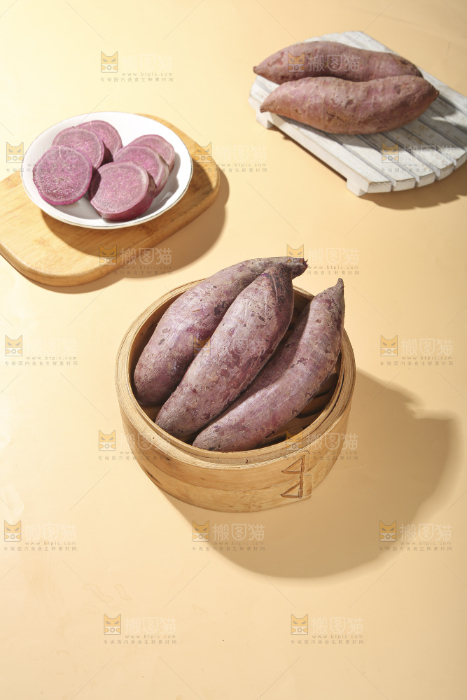 浅底上的板栗紫薯