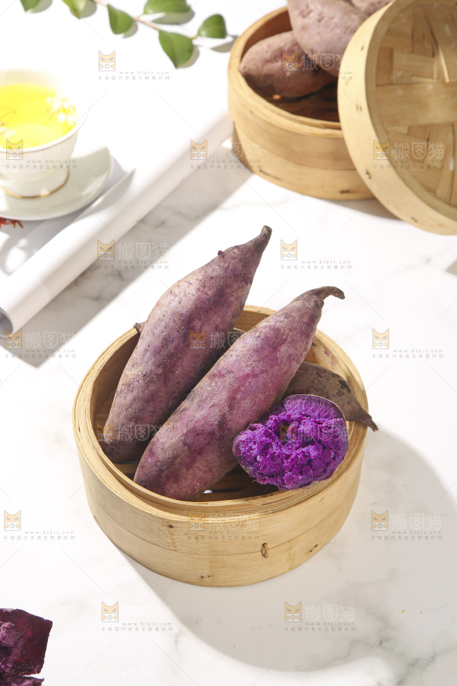 浅底上的板栗紫薯