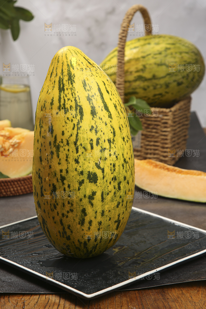 深底上的新疆伽师瓜