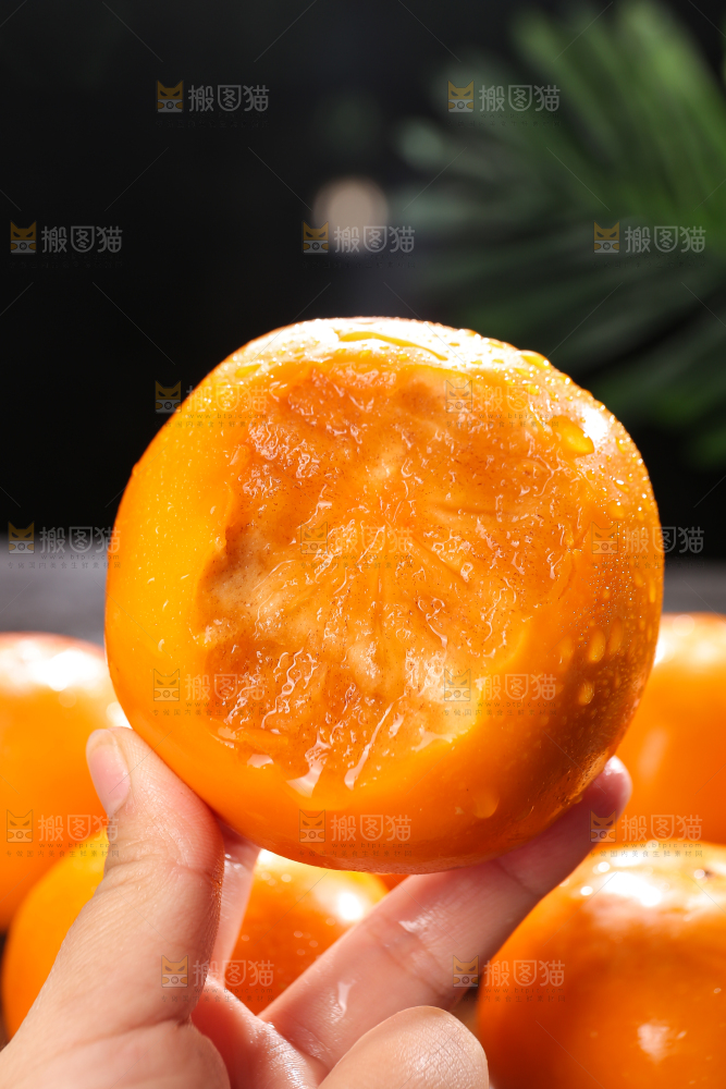 深底上的巧克力脆柿