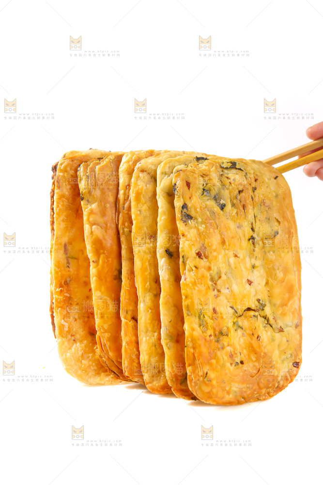 白底上的梅干菜锅盔