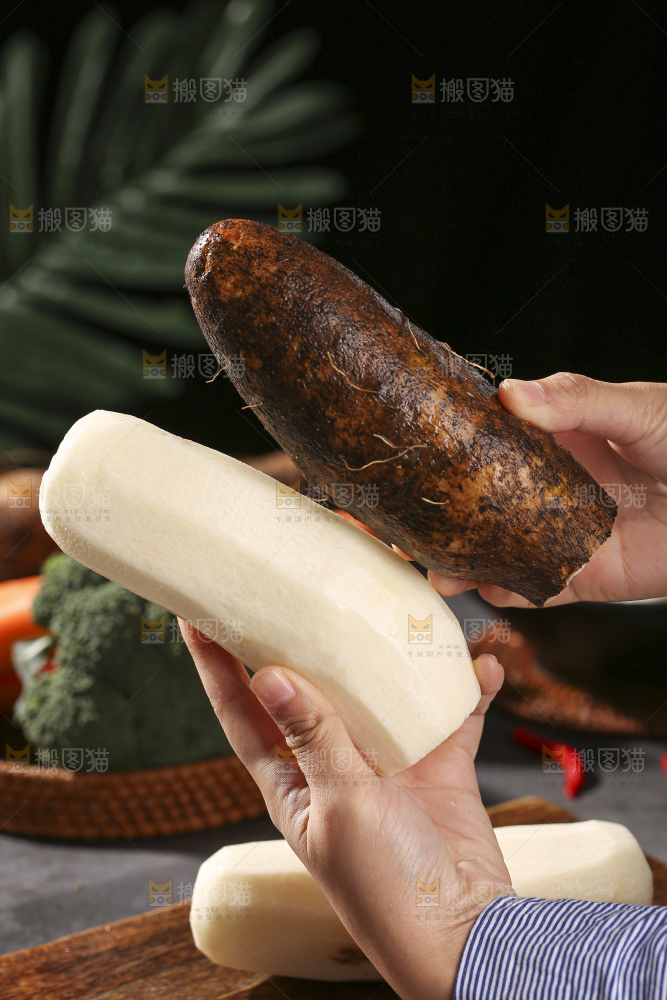 深底上放着灵芝山药