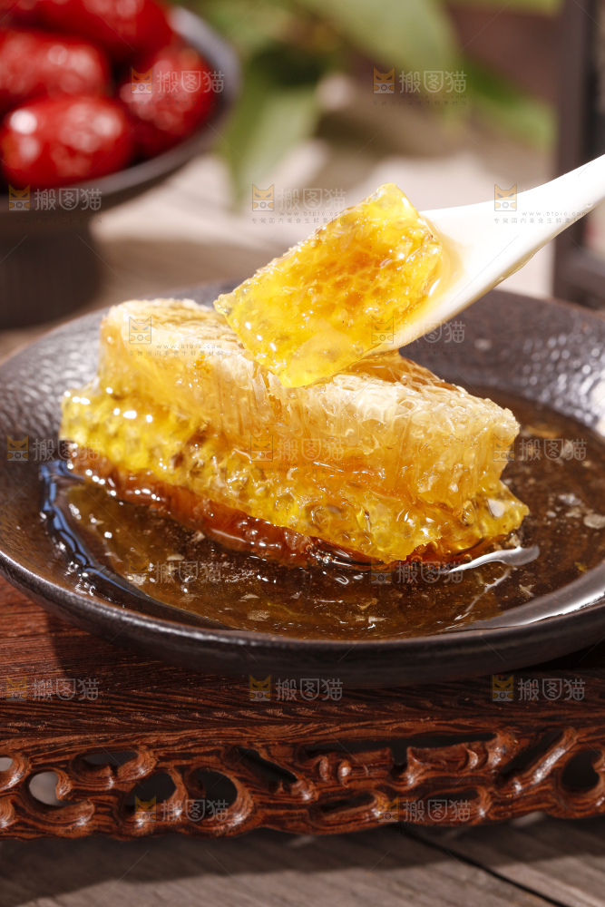 深底上的蜂巢蜜
