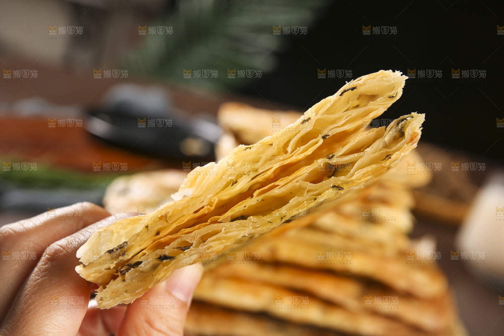 深底上的锅盔