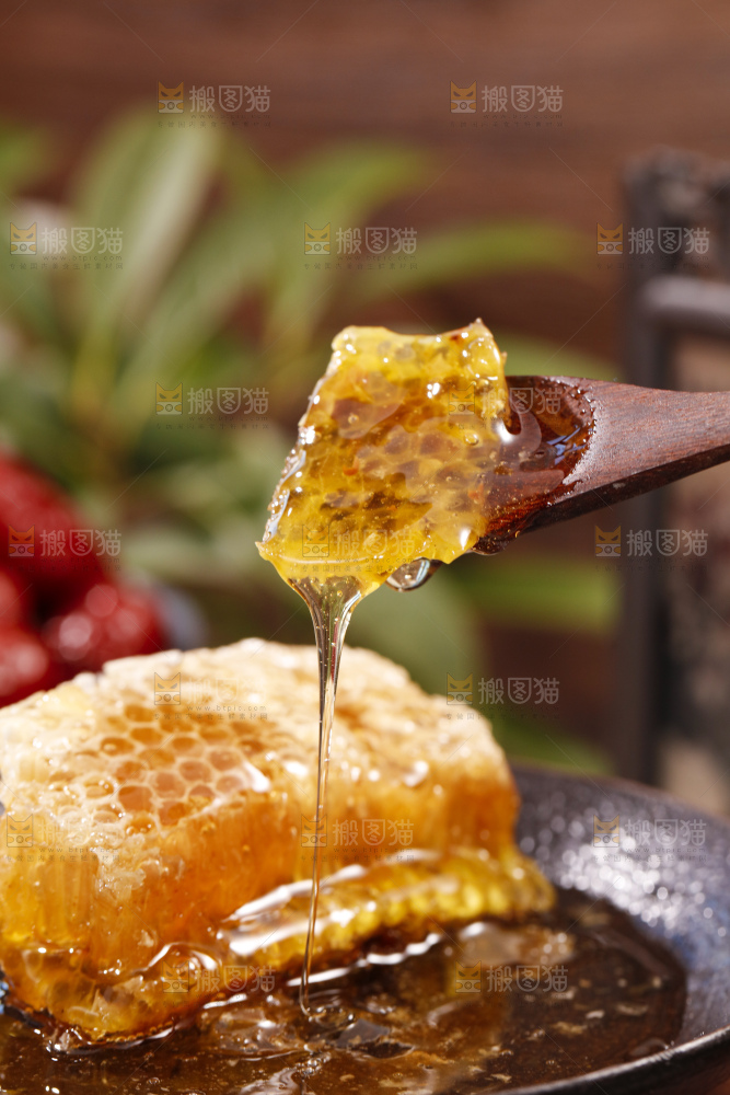 深底上的蜂巢蜜