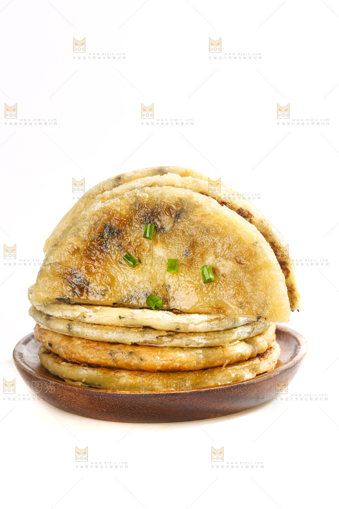 白底上的梅干菜饼