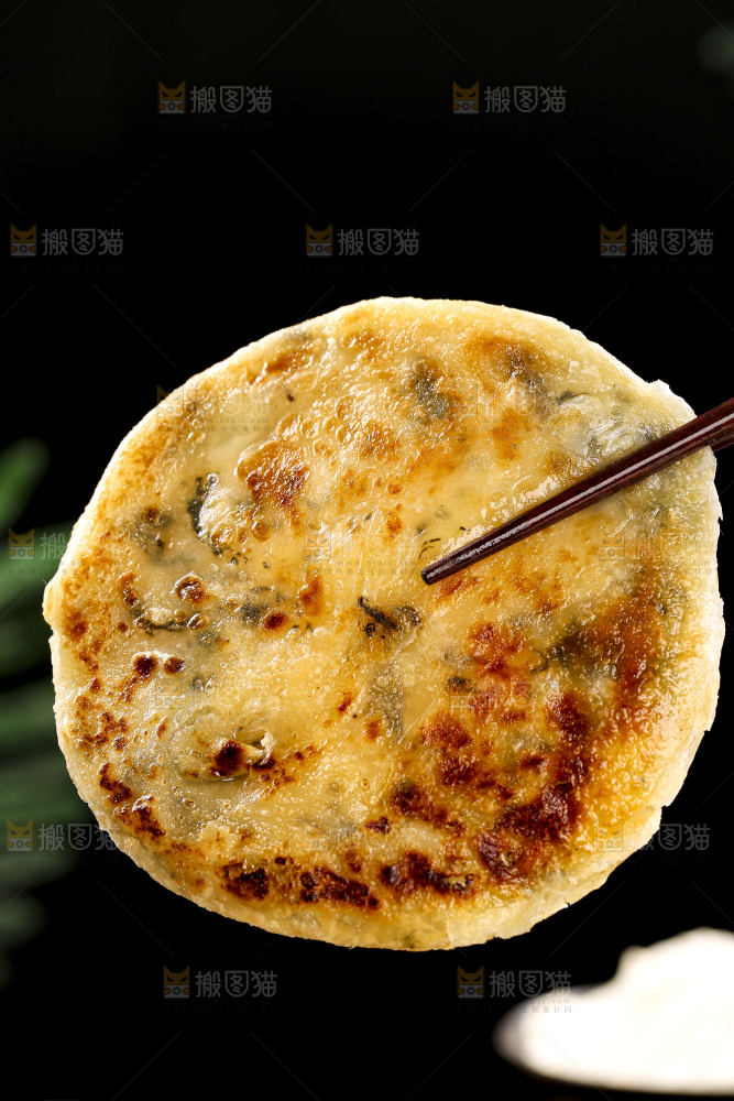 深底上的梅干菜饼