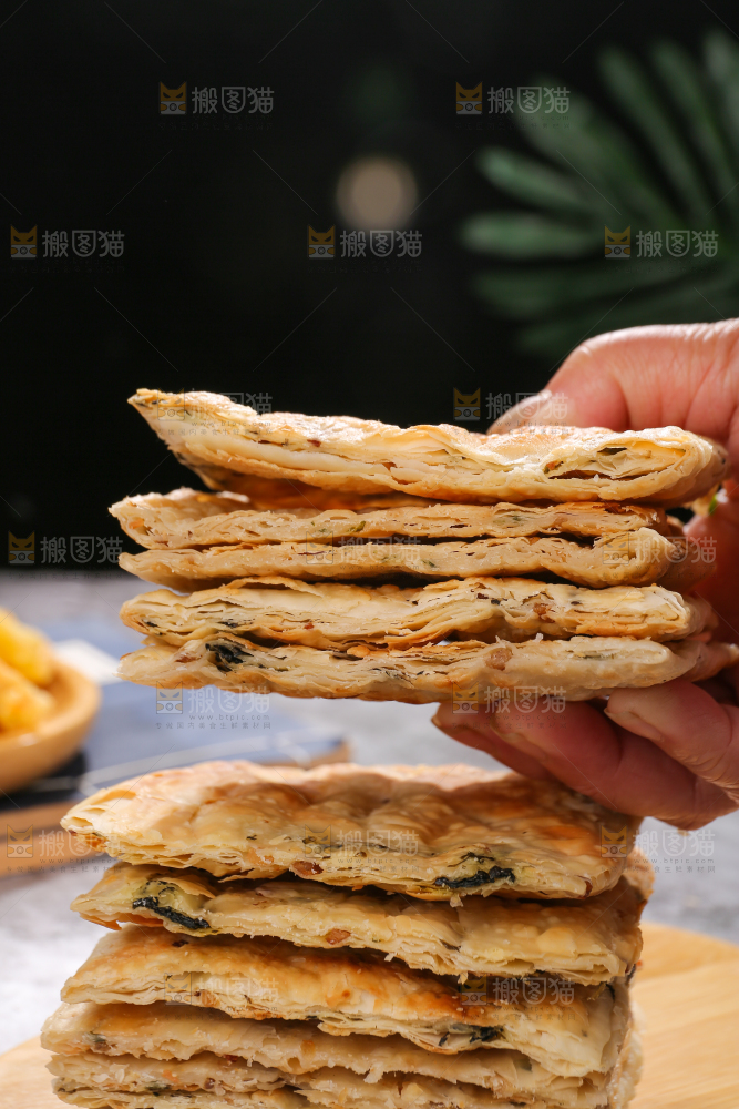 深底上的锅盔
