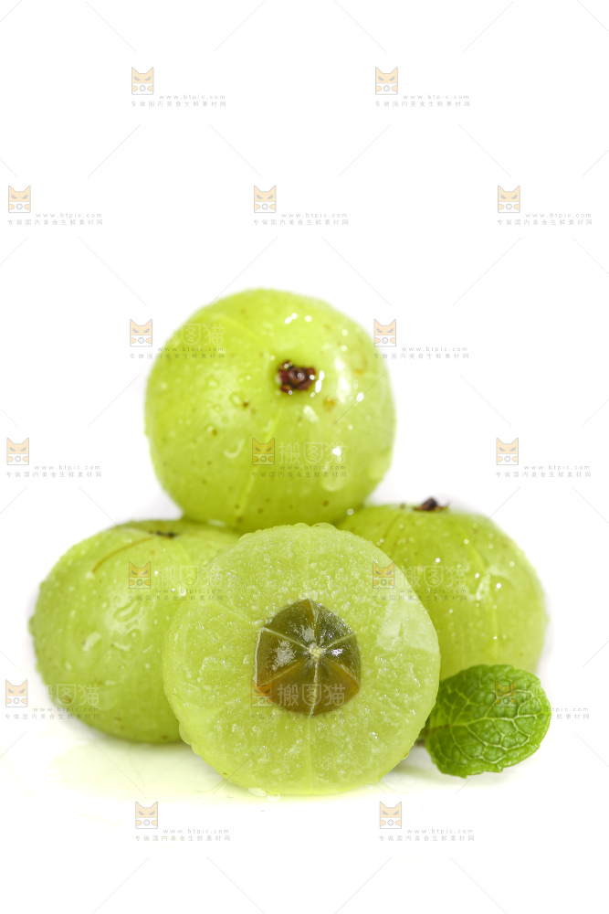 白底上的潮汕油甘果