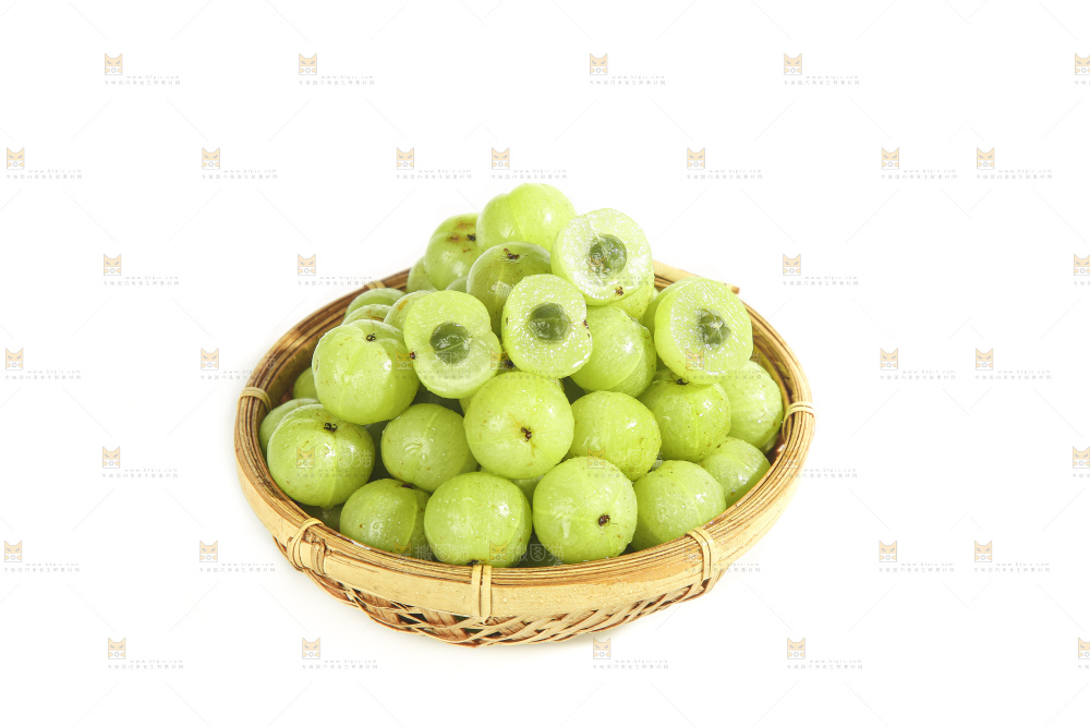 白底上的潮汕油甘果