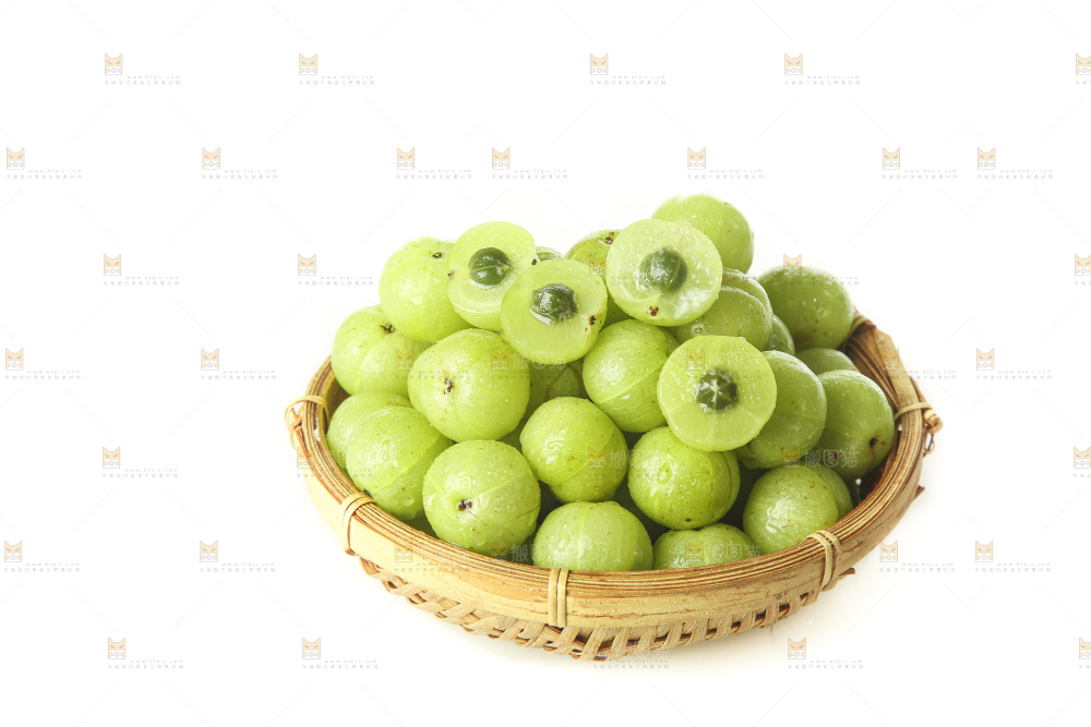 白底上的潮汕油甘果