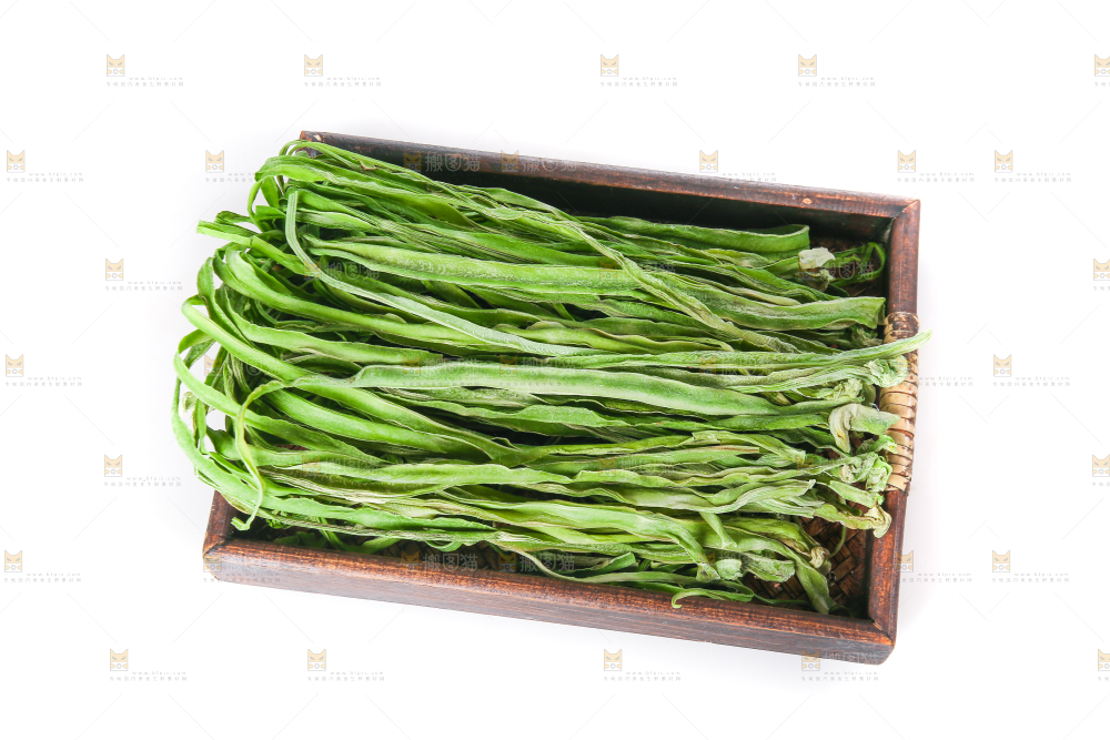 白底上的贡菜