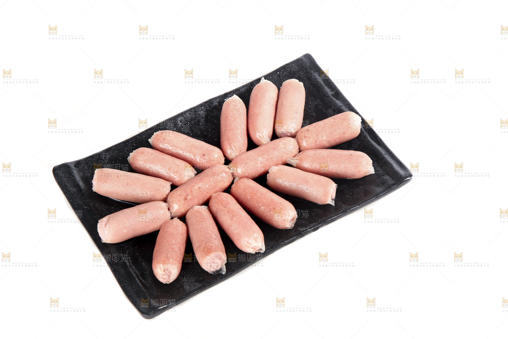 白底上的火锅丸子