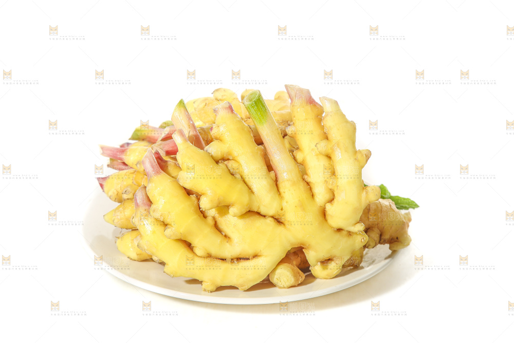 白底上的云南小黄姜