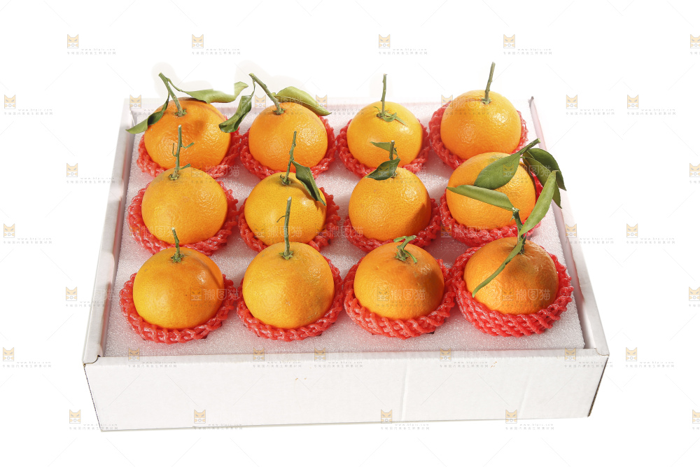 白底上的爱媛果冻橙