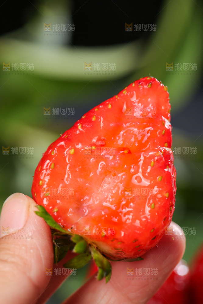 深底上的丹东草莓