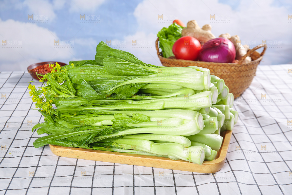 浅底上的广东菜心