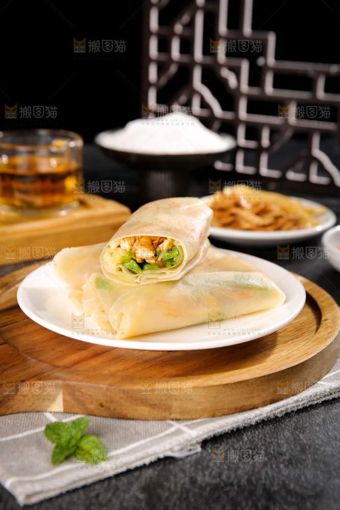 深底上的筋饼卷