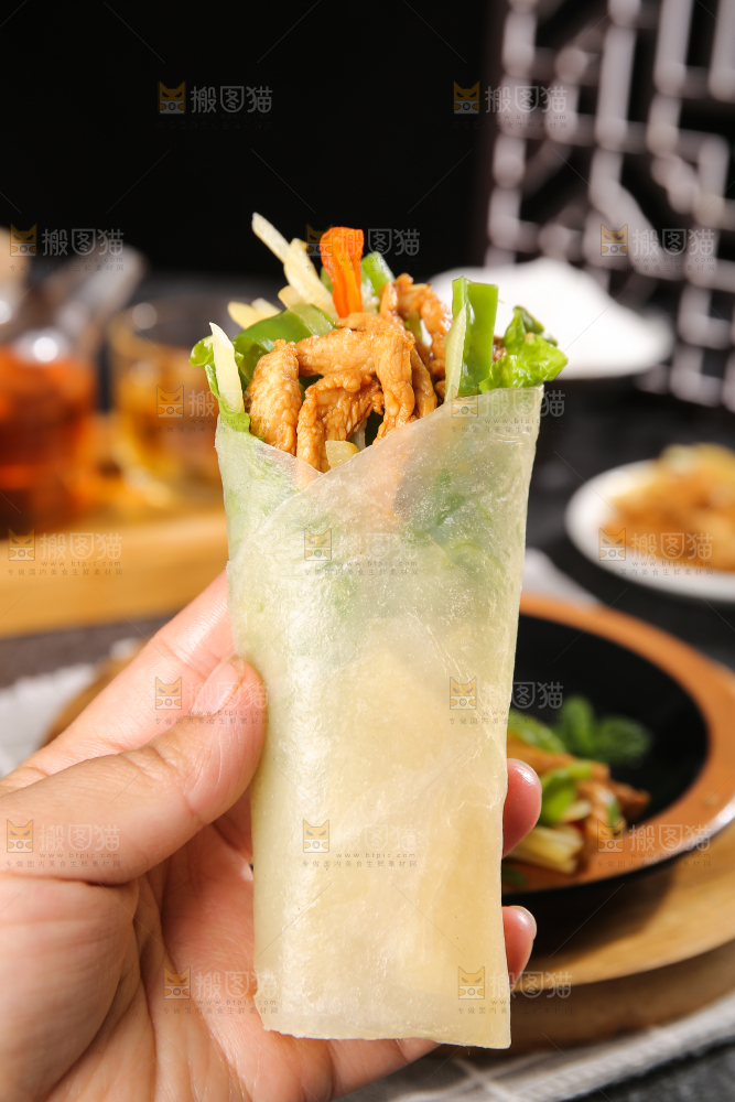深底上的筋饼卷